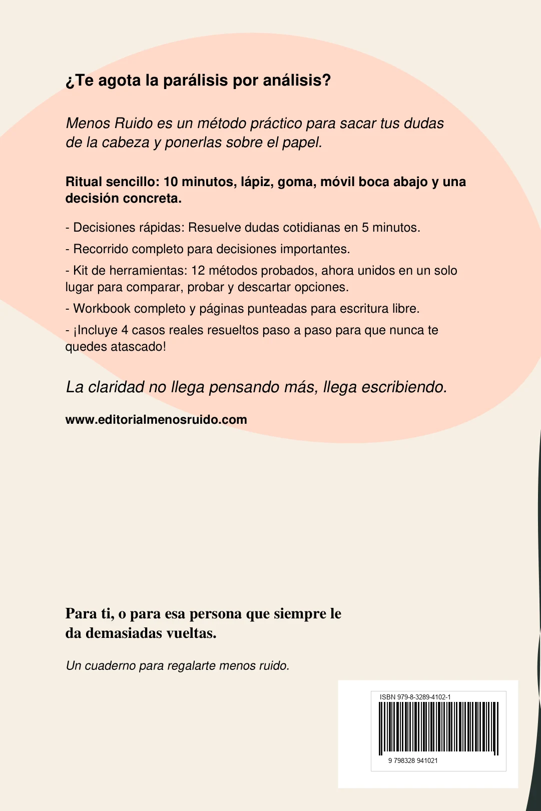 Contraportada con código de barras KDP