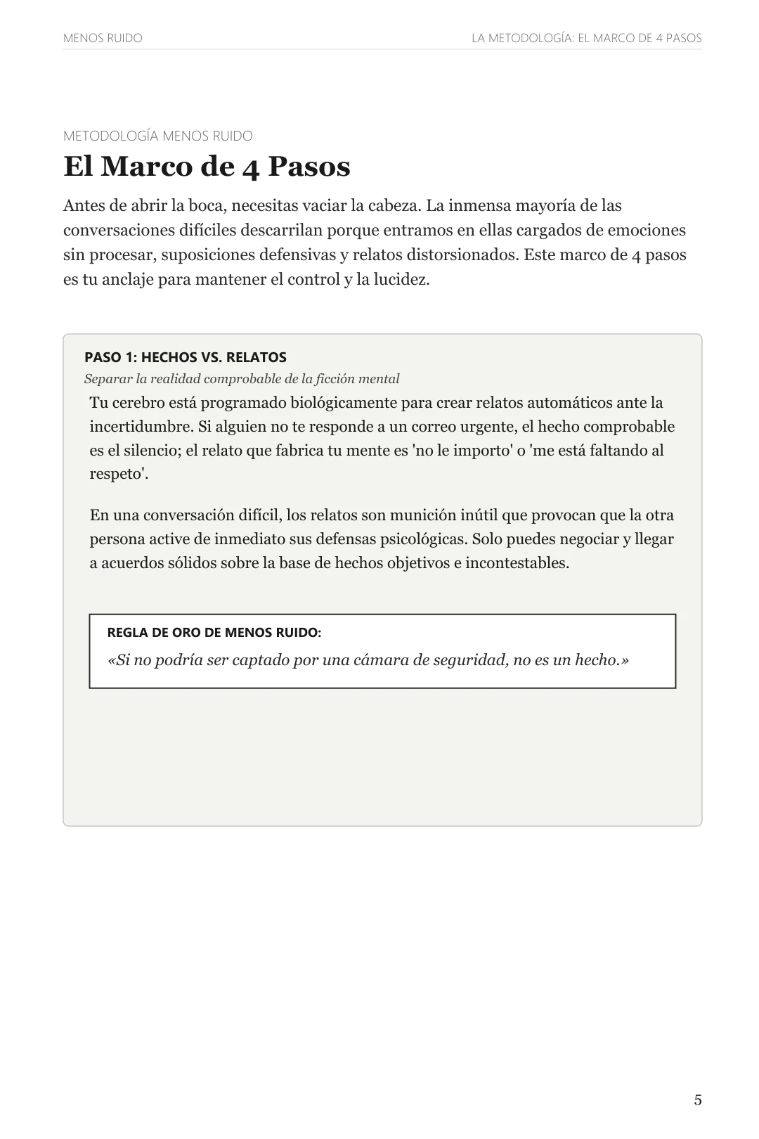 Metodología: El Marco de 4 Pasos