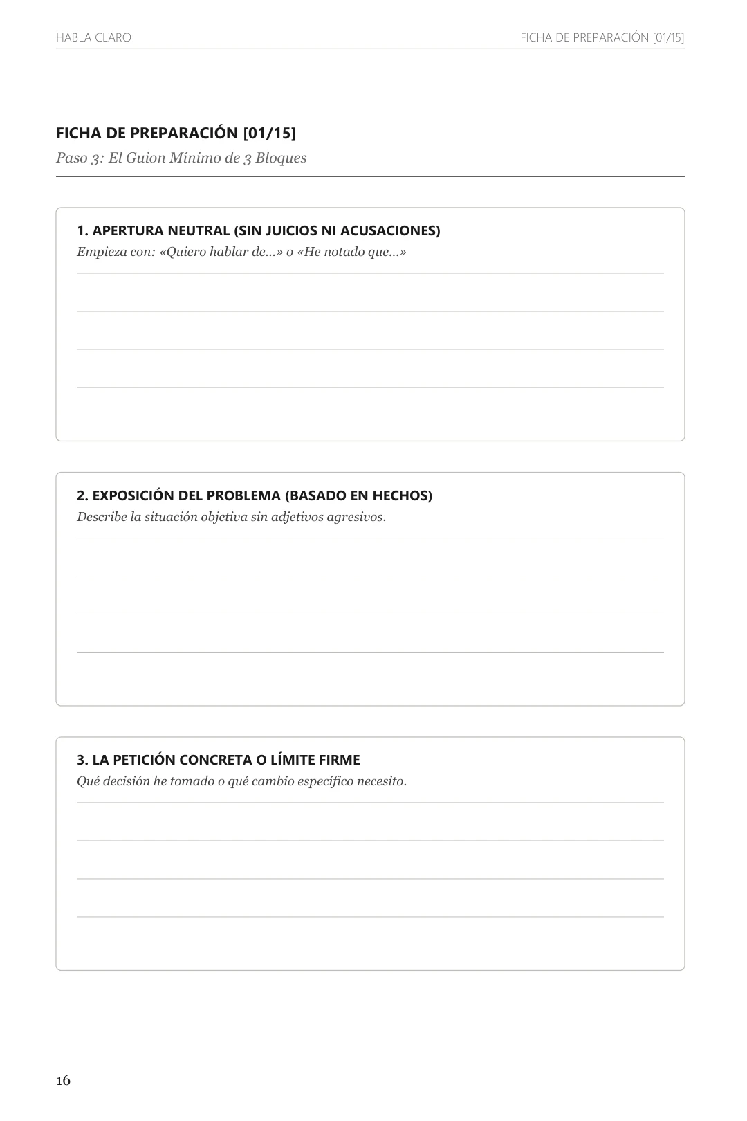 Ficha Paso 3: El Guion Mínimo