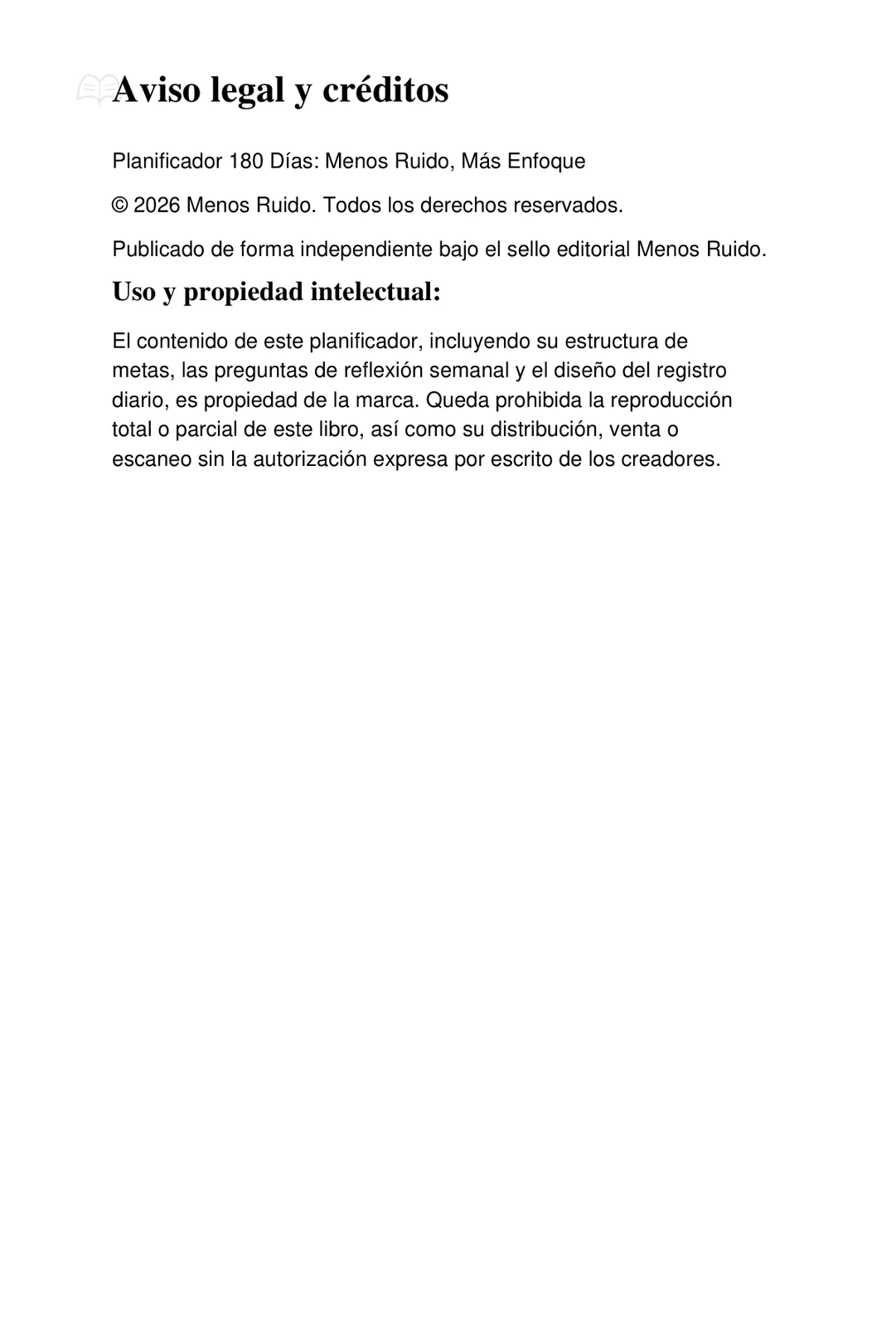 Aviso legal y créditos