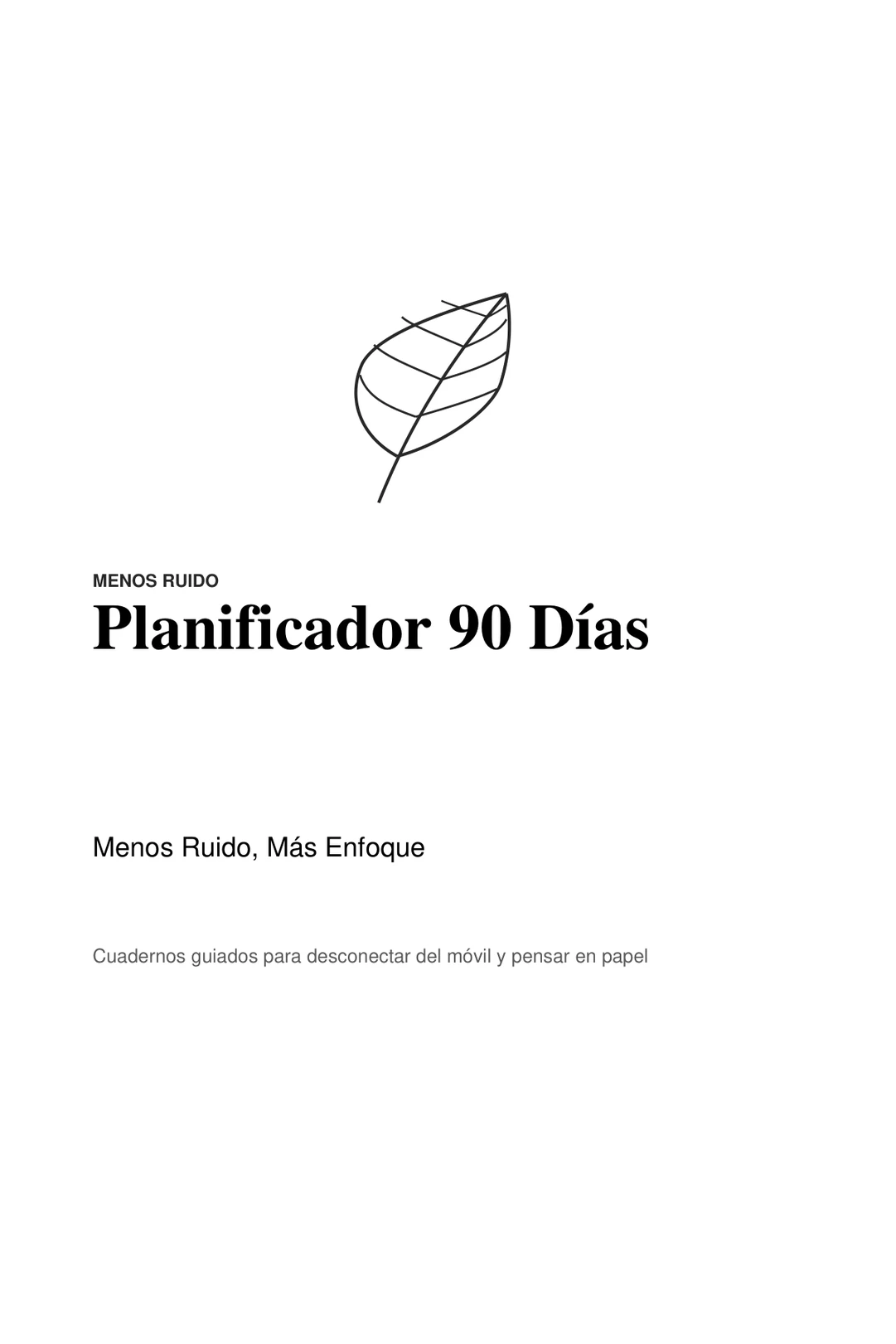 Portadilla: Planificador 90 Días