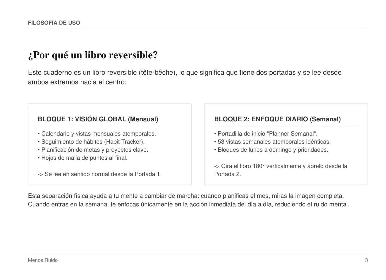 Filosofía: ¿Por qué un libro reversible? (Tête-Bêche)
