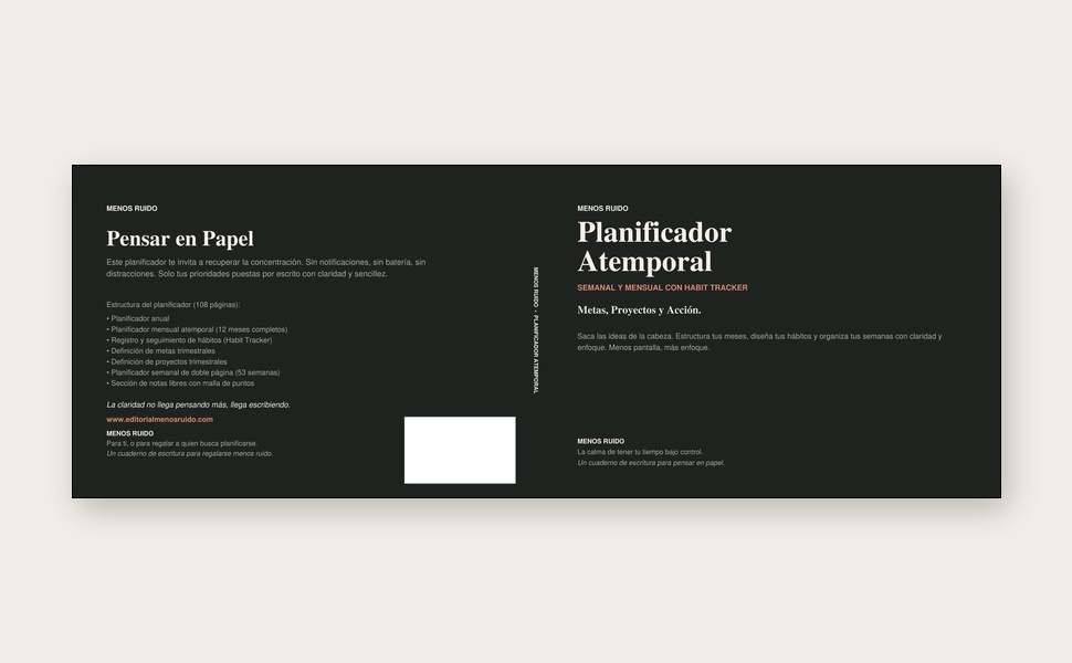 Planificador Atemporal Semanal y Mensual