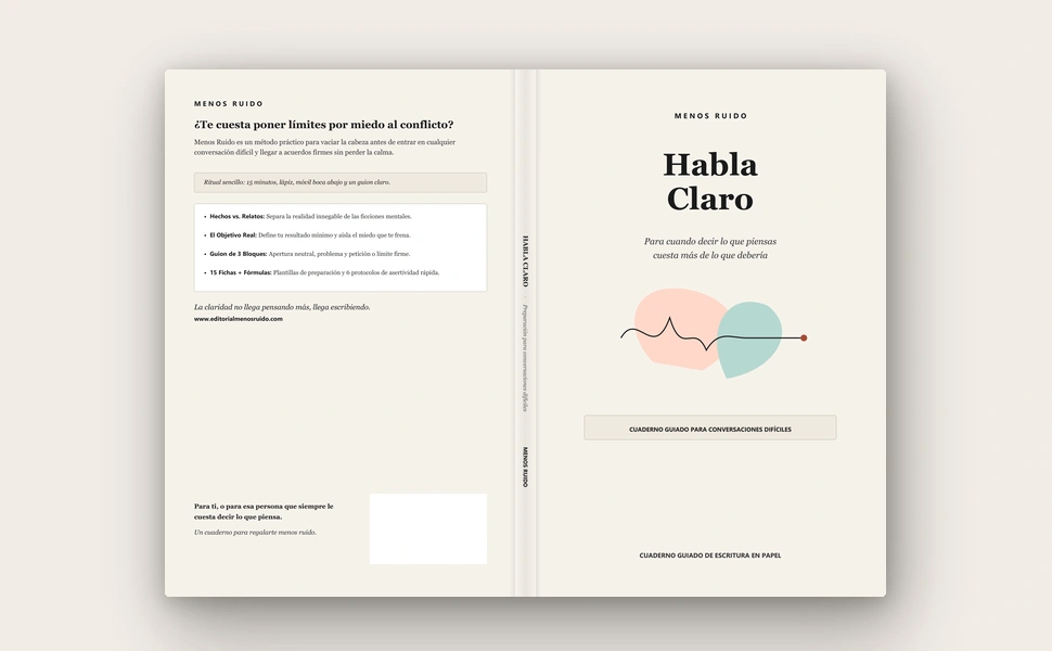 Cubierta completa y diseño editorial de Habla Claro